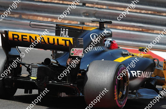 2017 Monaco GP 27 Nico Hulkenberg Renault (recommended max print size A4 20x30 cm)(thanks Paolo D'Alessio) (112)