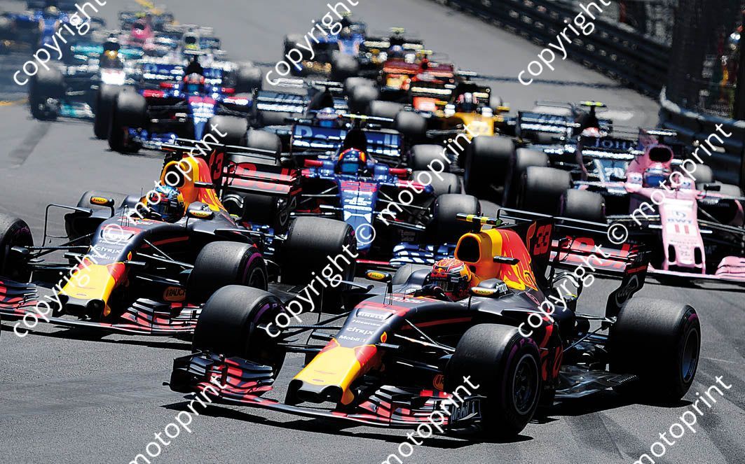 2017 Monaco GP 33 Verstappen 3 Ricciardo Red Bull (recommended max print size A4 20x30 cm)(thanks Paolo D'Alessio) (65)