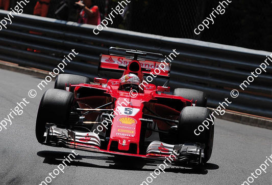 2017 Monaco GP 5 Sebastian Vettel Ferrari (recommended max print size A4 20x30 cm)(thanks Paolo D'Alessio) (51)