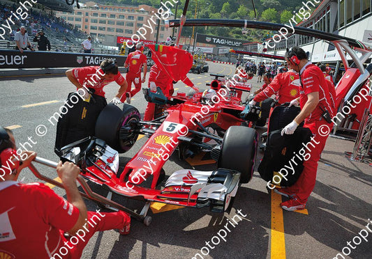 2017 Monaco GP 5 Sebastian Vettel Ferrari (recommended max print size A4 20x30 cm)(thanks Paolo D'Alessio) (58)