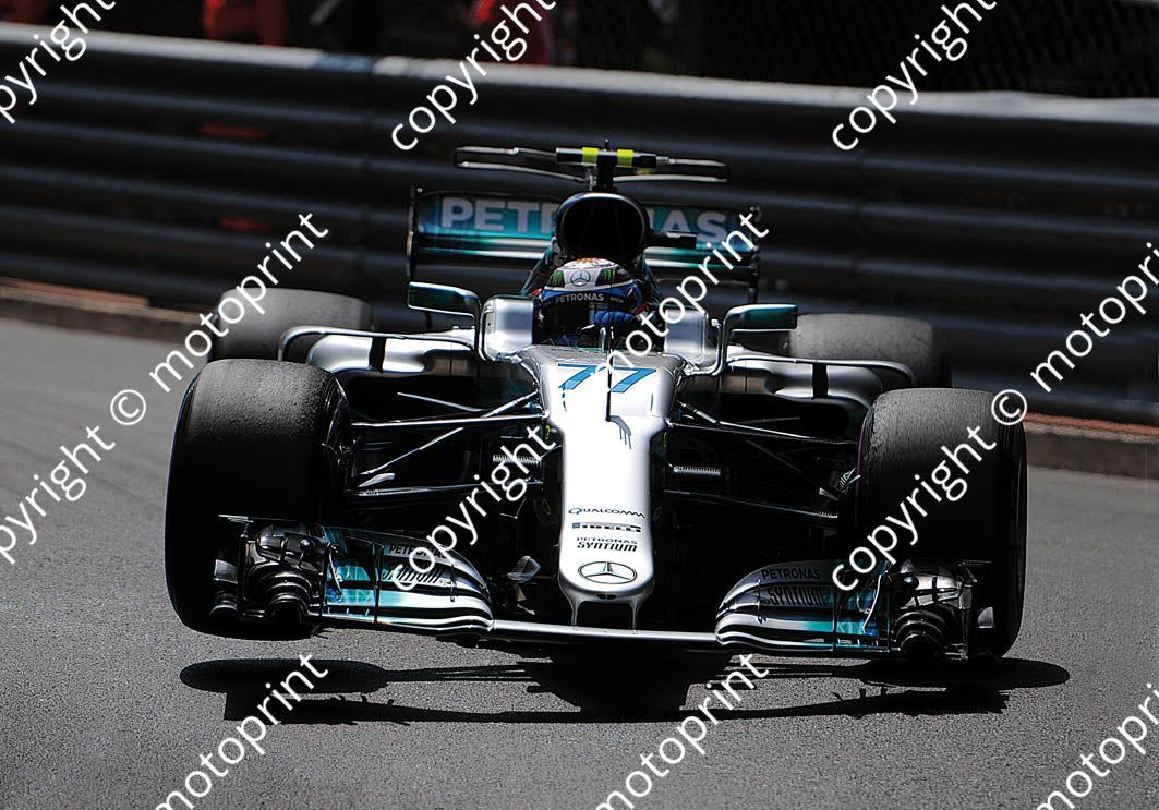 2017 Monaco GP 77 Valterri Bottas Mercedes (recommended max print size A4 20x30 cm)(thanks Paolo D'Alessio) (45)