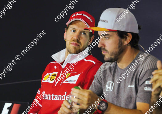 2017 Spanish GP 14 Alonso 7  Vettel (courtesy Paolo D'Alessio)  (49)