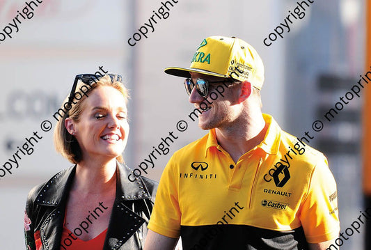 2017 Spanish GP 27 Nico Hulkenberg, Amanda Davis CNN presenter (courtesy Paolo D'Alessio)  (58)