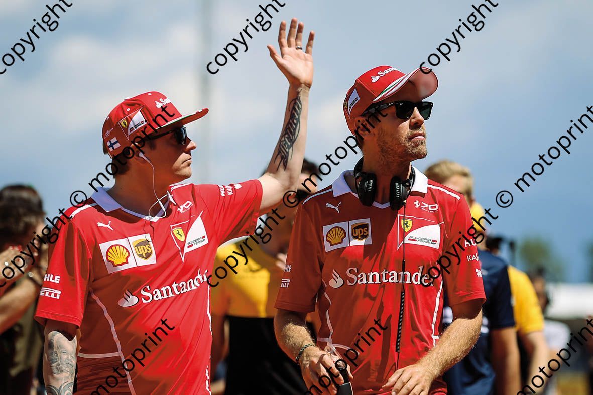 2017 Spanish GP 7 Kimi Raikkonen 5 Sebastian Vettel(courtesy Paolo D'Alessio)  (147)