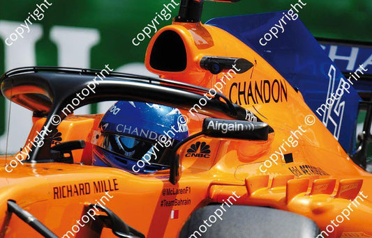2018 Monaco 14 Fernando Alonso McLaren MCL33 (recommended max print size A4 20x30 cm)  (70) (1)