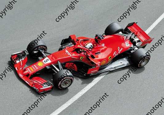 2018 Monaco 5 Seb Vettel Ferrari SF71H (recommended max print size A4 20x30 cm)  (46)