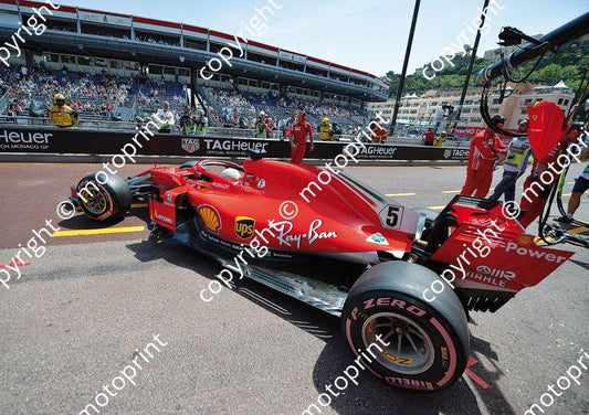 2018 Monaco 5 Seb Vettel Ferrari SF71H (recommended max print size A4 20x30 cm)  (49)