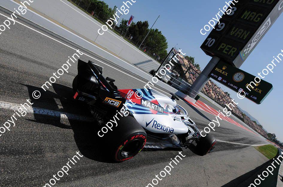 2018 Spanish 18  Lance Stroll Williams FW41(recommended max print size A4 20x30 cm)  (53)