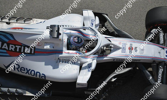 2018 Spanish 18  Lance Stroll Williams FW41(recommended max print size A4 20x30 cm)  (54)