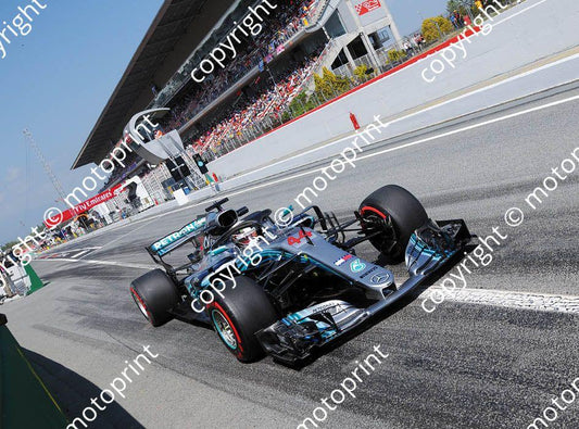 2018 Spanish 44  Lewis Hamilton Mercedes W09 (recommended max print size A4 20x30 cm) (11)