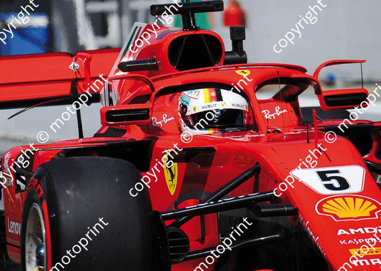 2018 Spanish 5 Seb Vettel Ferrari SF71H (recommended max print size A4 20x30 cm) (3)