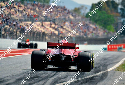 2018 Spanish 5  Vettel 7 Raikkonen  Ferrari SF71H  (recommended max print size A4 20x30 cm) (4)