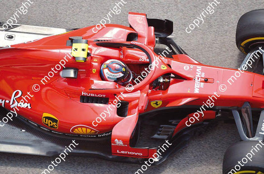 2018 Spanish 7 Kimi Raikkonen Ferrari SF71H  (recommended max print size A4 20x30 cm) (2)