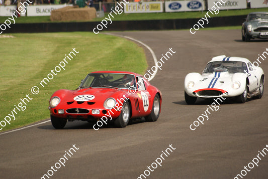 22 Brundle Hales Ferrari 250GTO, 3 Derek Hill Colasacco Maserati Type 151 (18)