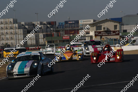 23 Sun Moodley Andrew Culbert 911, 12 Rieb VD Westhuizen S11 McDonald Bates Walker