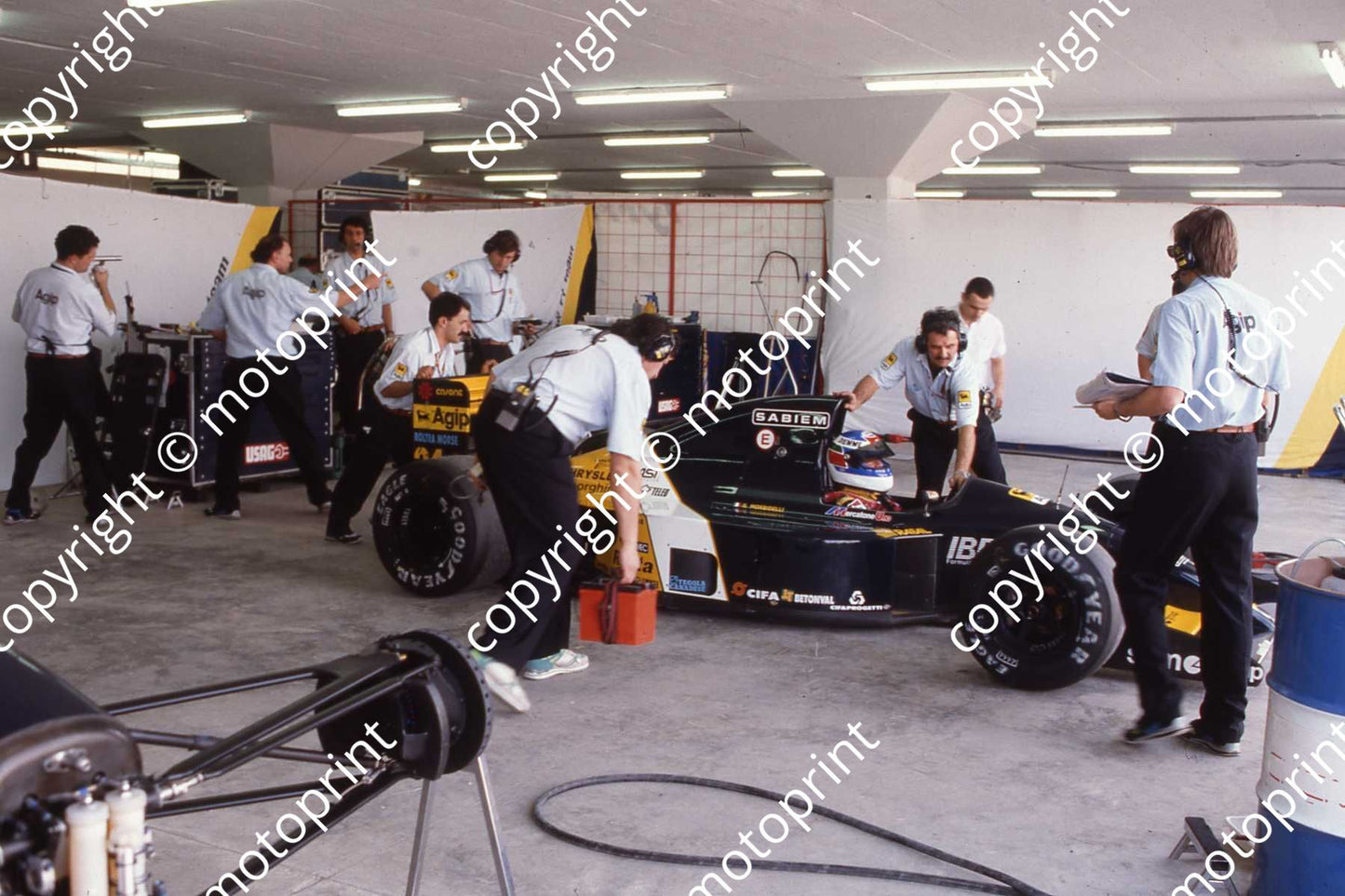 24 Gianni Morbidelli Minardi M191B scanned 10x15 cm (courtesy Roger Swan) (1)
