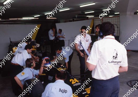 24 Gianni Morbidelli Minardi M191B scanned 10x15 cm (courtesy Roger Swan) (2)