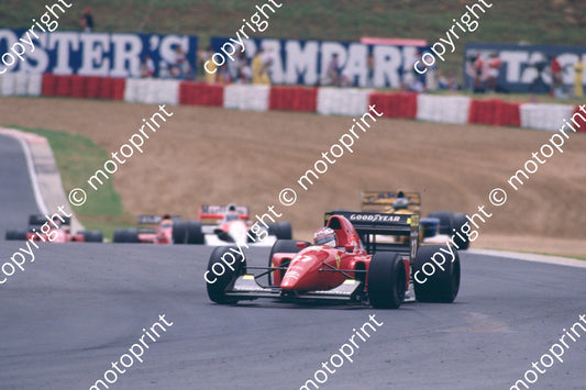 27 Jean Alesi Ferrari F92A 19 Michael Schumacher Benetton B191B 07767 (courtesy Roger Swan) (2)
