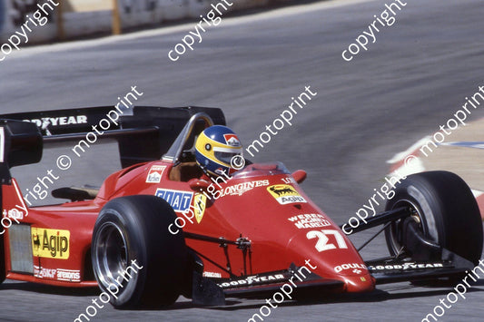 27 Michele Alboreto Ferrari 126C4 (courtesy Roger Swan) (4)