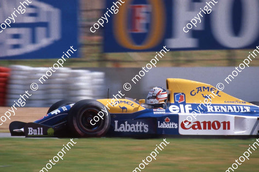 5 Nigel Mansell Williams FW14B  scan 10x15 cm(courtesy Roger Swan) (7)
