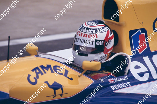 5 Nigel Mansell Williams FW14b 05677 (courtesy Roger Swan)(13)