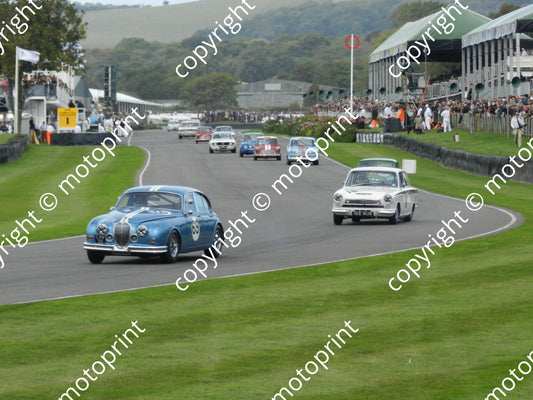 69 Cleland Jag MK2 16 Pirro Lotus Cortina race 1 (19)