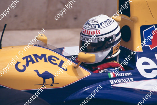 6 Riccardo Patrese Williams FW14B 05653 (no sale, contact website for quote on bigger MB version and prints A3 and larger)) (3)