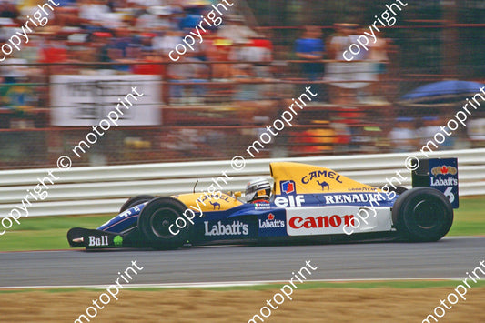 6 Riccardo Patrese Williams FW14B 05653 (no sale, contact website for quote on bigger MB version and prints A3 and larger) (4)