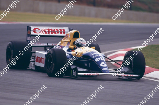 6 Riccardo Patrese Williams FW14B 07761 (no sale, contact website for quote on bigger MB version and prints A3 and larger) (8)