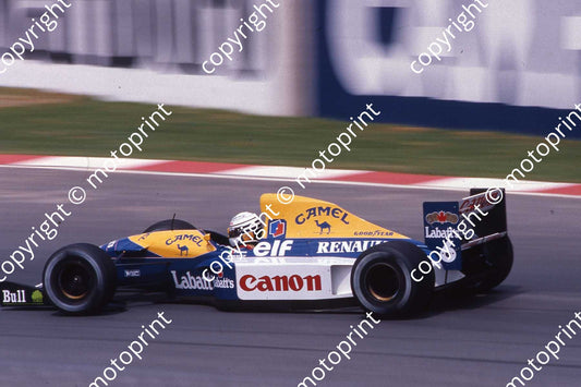 6 Riccardo Patrese Williams FW14B scan 10x15 cm (courtesy Roger Swan) (5)