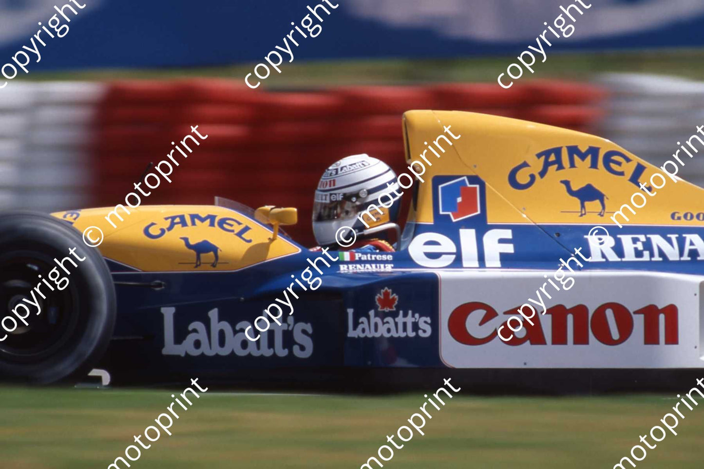6 Riccardo Patrese Williams FW14B scan 10x15 cm (courtesy Roger Swan) (7)