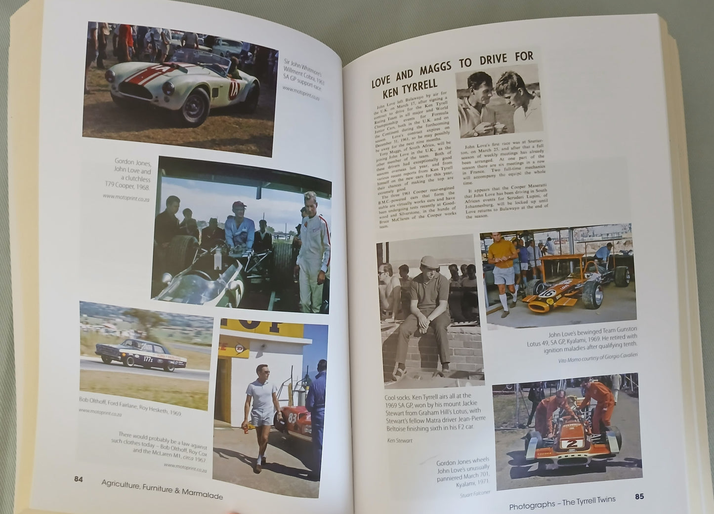 Agriculture, Furniture & Marmalade – Southern African Motorsport Heroes, a book written by Greg Mills