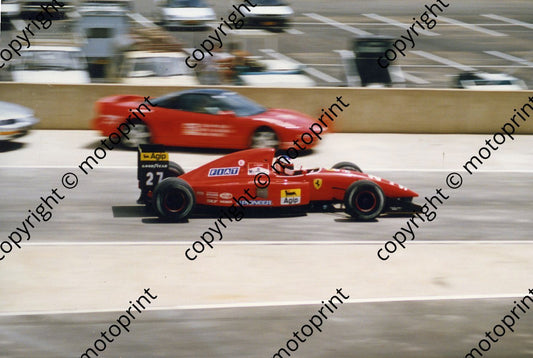 Alesi leaving pits Ferrari F92A