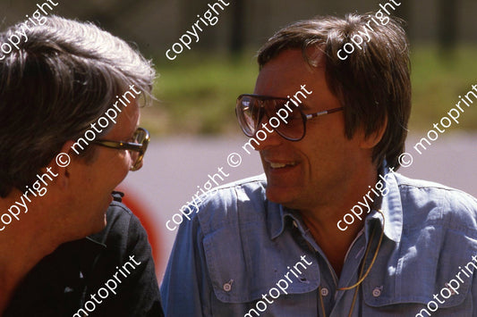 Bernie Ecclestone, Peter Warr (courtesy Roger Swan) 495