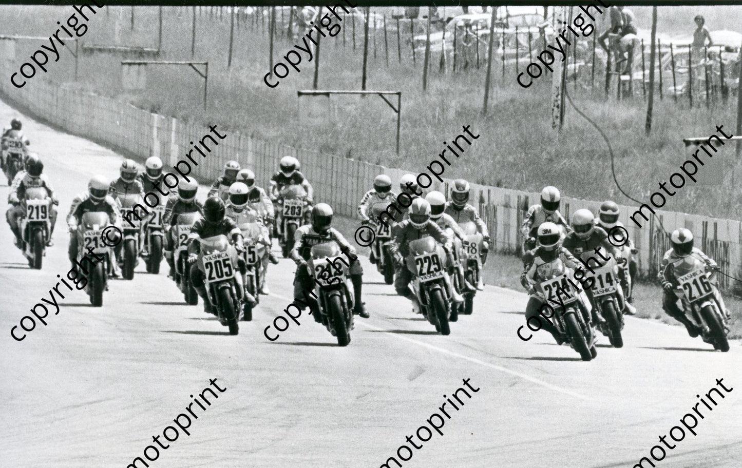 MC 1985 Kyalami Yashica series 216 Ramsay, 214 Thomas, 224 hellyer, 229 McFadyean, 212 Koedooder205 Mundy 214