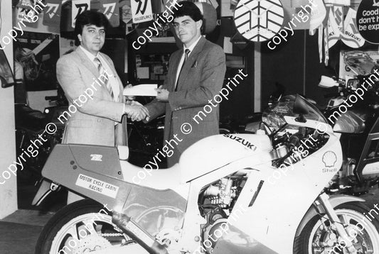 MC 1987 Philip Tracer Eugene van Aswegen right Suzuki 264