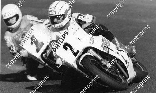 MC 1988 Philips Tracer R Gray BP Yamaha, Heasman Shell Suzuki 008