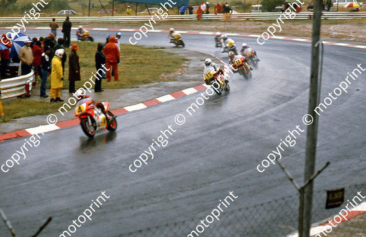 MC 500s 1st lap rain, Lawson, Von Dulmen, Roche 1