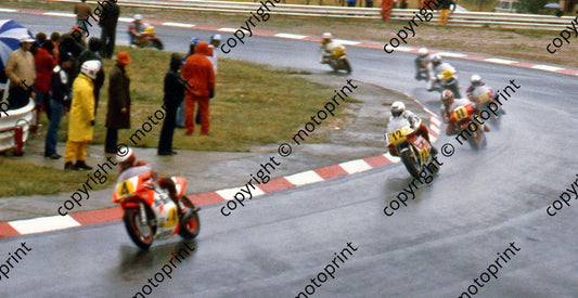 MC 500s 1st lap rain, Lawson, Von Dulmen, Roche 2