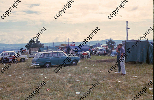 MC Bikers campsite Tackie White right Hesketh Easter 1968