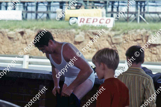 MC John Cooper in his undies