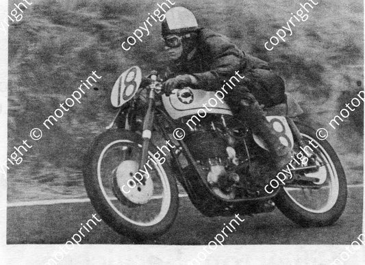MC Lionel Rowe BSA Beacon Hill Hesketh 1958 photo from a programme