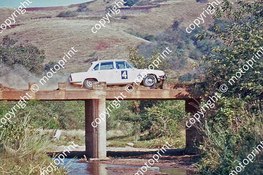 OR Gericke, Falkner Triumph 2000 on bridge