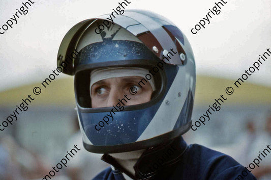 P Birrell helmeted