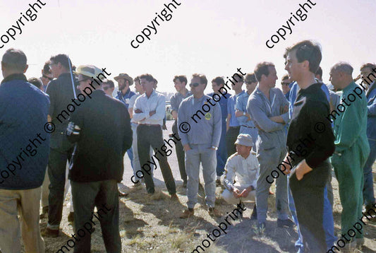 P D Pearson sitting drivers meeting Kobus Bricknell 27 July