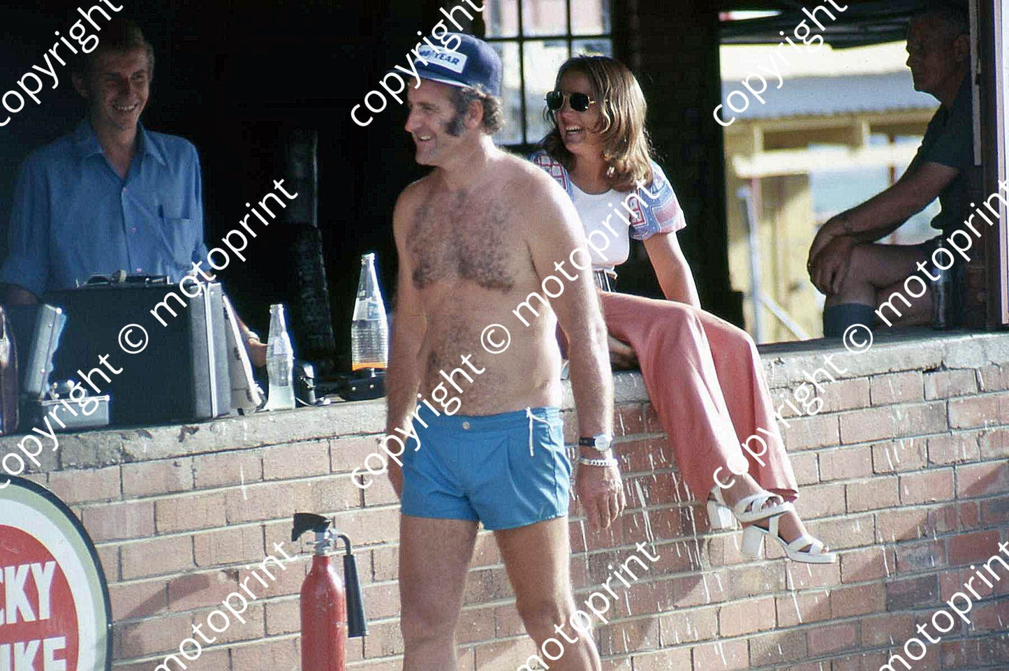 P Denny Hulme in costume