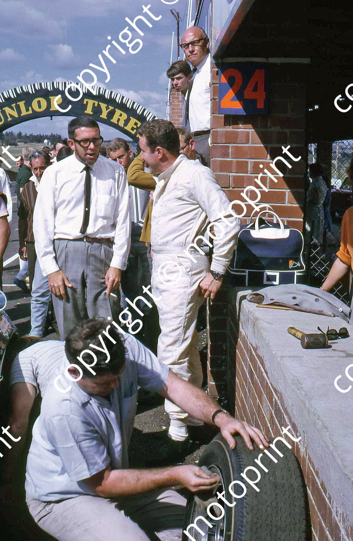 P Hawkins at pits