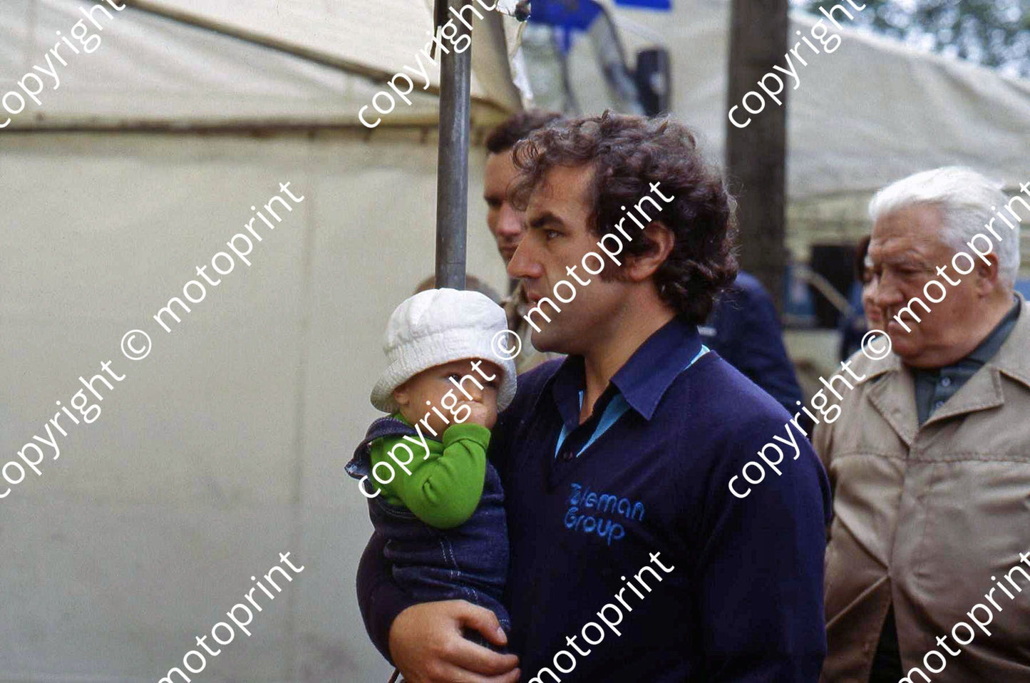 P Henton with baby