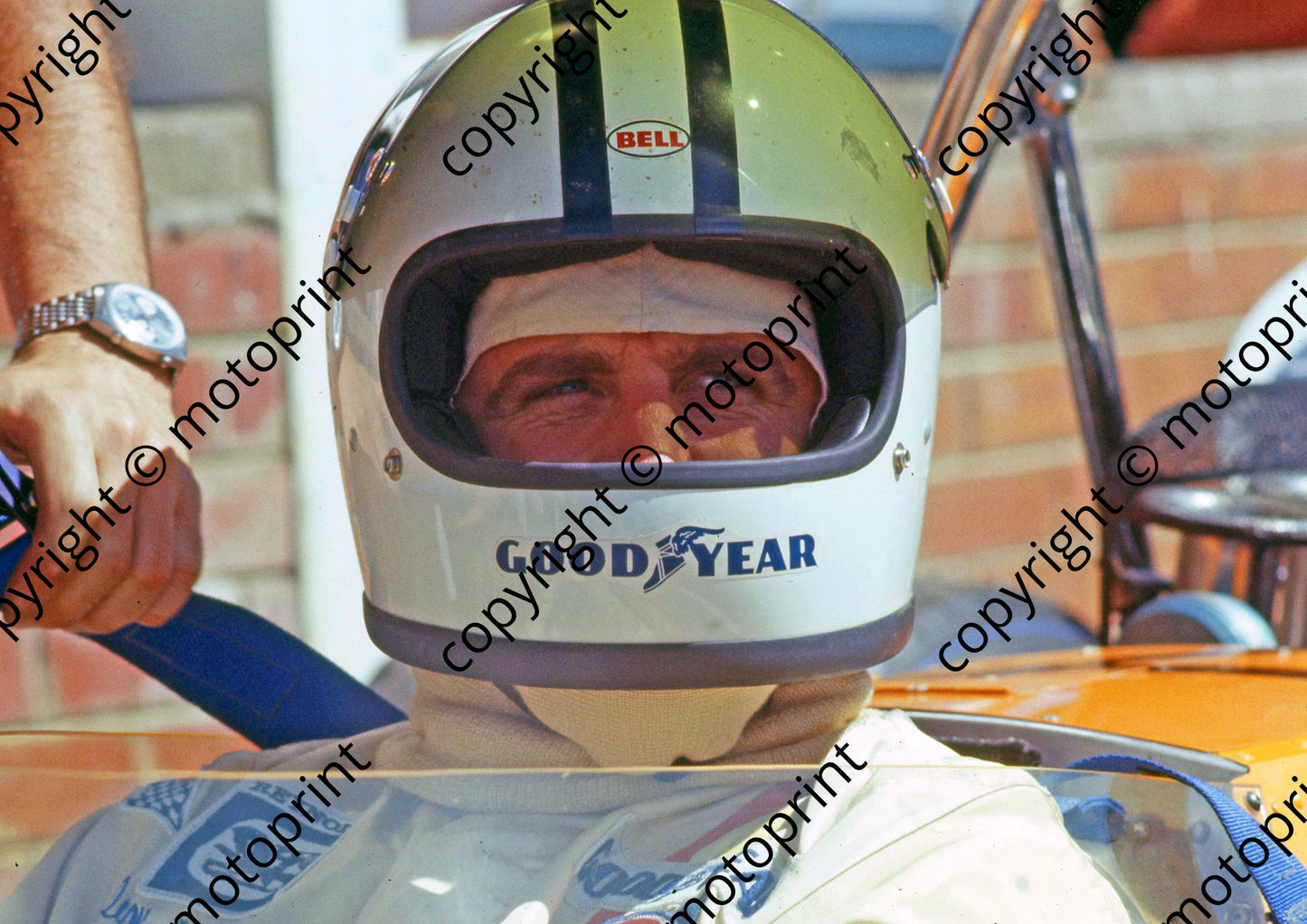 P Hulme being buckled up scanned A4
