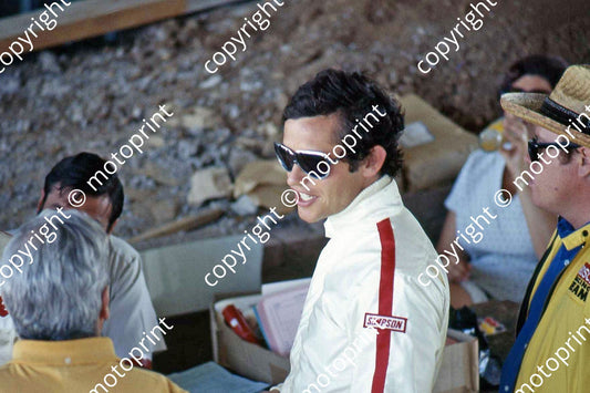 P Ickx, Harvey Thomas to right, John Salters and Teddy Mayer obscured